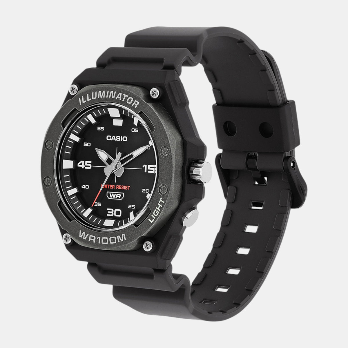 Youth Men Quartz Black Dial Analog Resin Watch D355