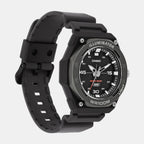 Youth Men Quartz Black Dial Analog Resin Watch D355