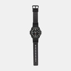 Youth Men Quartz Black Dial Analog Resin Watch D355