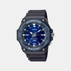 Youth Unisex Quartz Blue Dial Analog Resin Watch D356