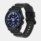 Youth Men Quartz Blue Dial Analog Resin Watch D356