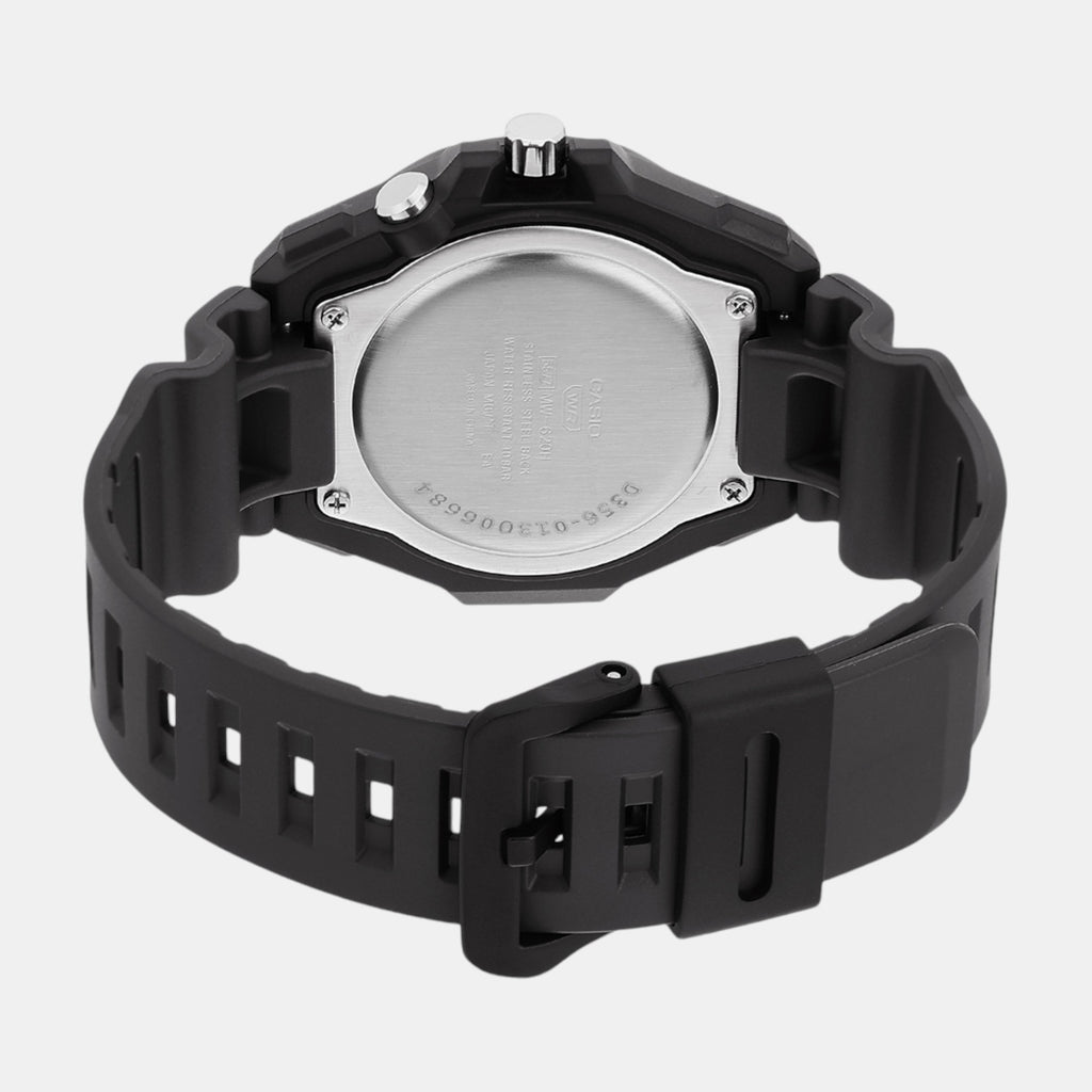 Youth Men Quartz Blue Dial Analog Resin Watch D356