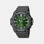 Youth Unisex Quartz Green Dial Analog Resin Watch D357