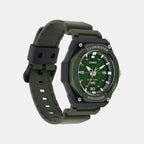 Youth Unisex Quartz Green Dial Analog Resin Watch D357