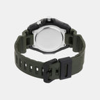Youth Unisex Quartz Green Dial Analog Resin Watch D357