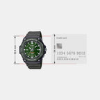 Youth Unisex Quartz Green Dial Analog Resin Watch D357