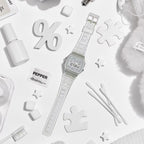 Unisex Quartz Clear Dial Digital Resin Watch D359
