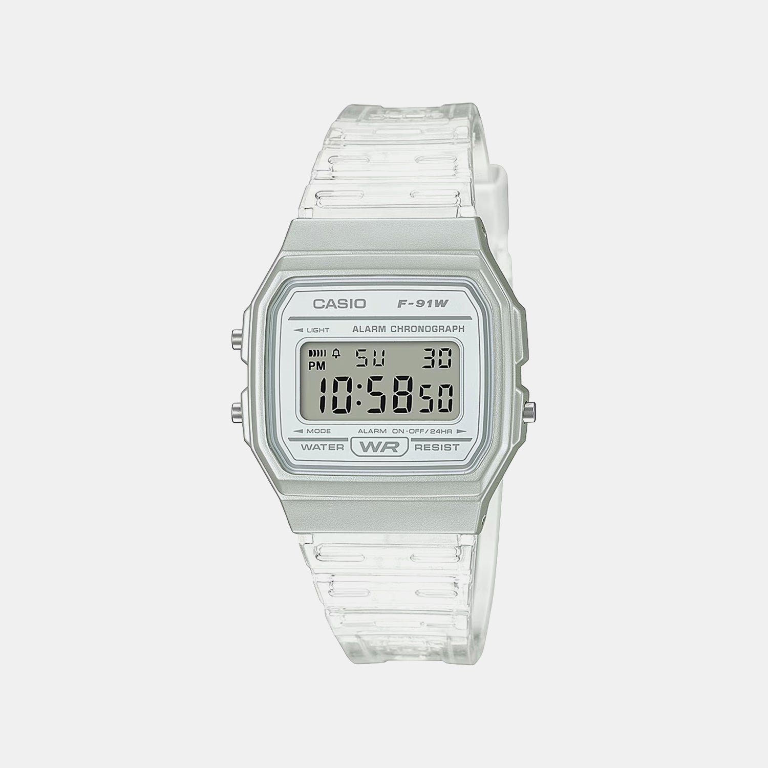 Unisex Quartz Clear Dial Digital Resin Watch D359