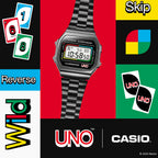Vintage Unisex Quartz Black Dial Digital Stainless Steel Watch D361