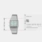 Vintage Unisex Quartz Green Dial Analog-Digital Stainless Steel Watch AQ-800E-3ADF D362