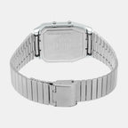 Vintage Unisex Quartz White Dial Analog-Digital Stainless Steel Watch D363