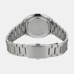 Vintage Unisex Quartz Silver Dial Digital Stainless Steel Watch D364