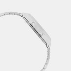 Vintage Unisex Quartz Black Dial Digital Stainless Steel Watch D366