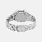 Vintage Unisex Quartz Black Dial Digital Stainless Steel Watch D366