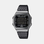 Vintage Unisex Quartz Black Dial Analog-Digital Resin Watch D367
