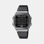 Vintage Unisex Quartz Black Dial Analog-Digital Resin Watch D367