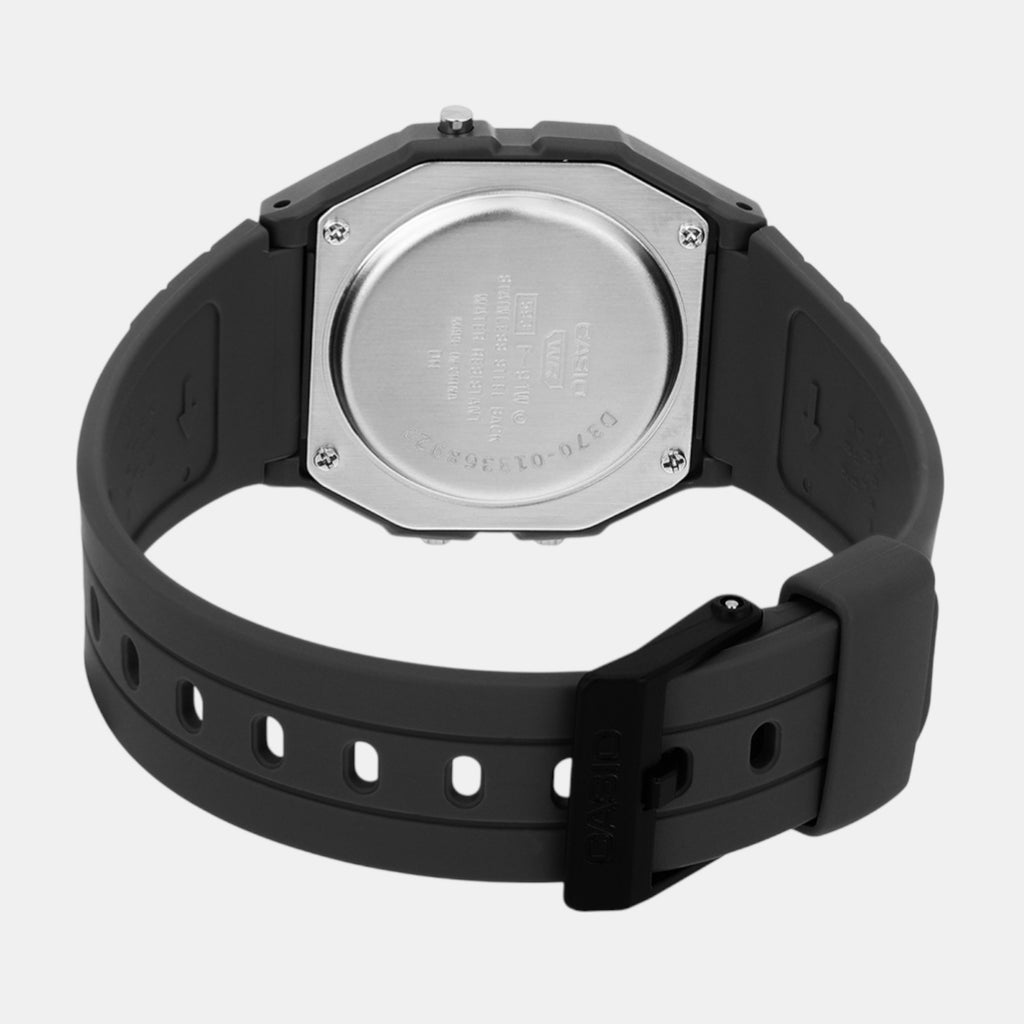 Youth Unisex Quartz Black Dial Digital Resin Watch D370
