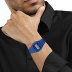 Youth Unisex Quartz Blue Dial Digital Resin Watch D371