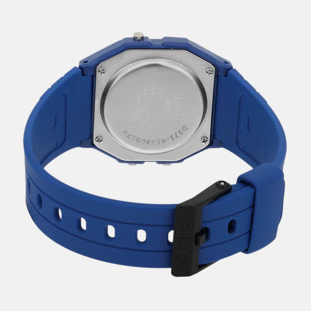 Youth Unisex Quartz Blue Dial Digital Resin Watch D371