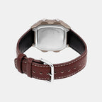 Youth Unisex Quartz Black Dial Digital Leather Watch D383