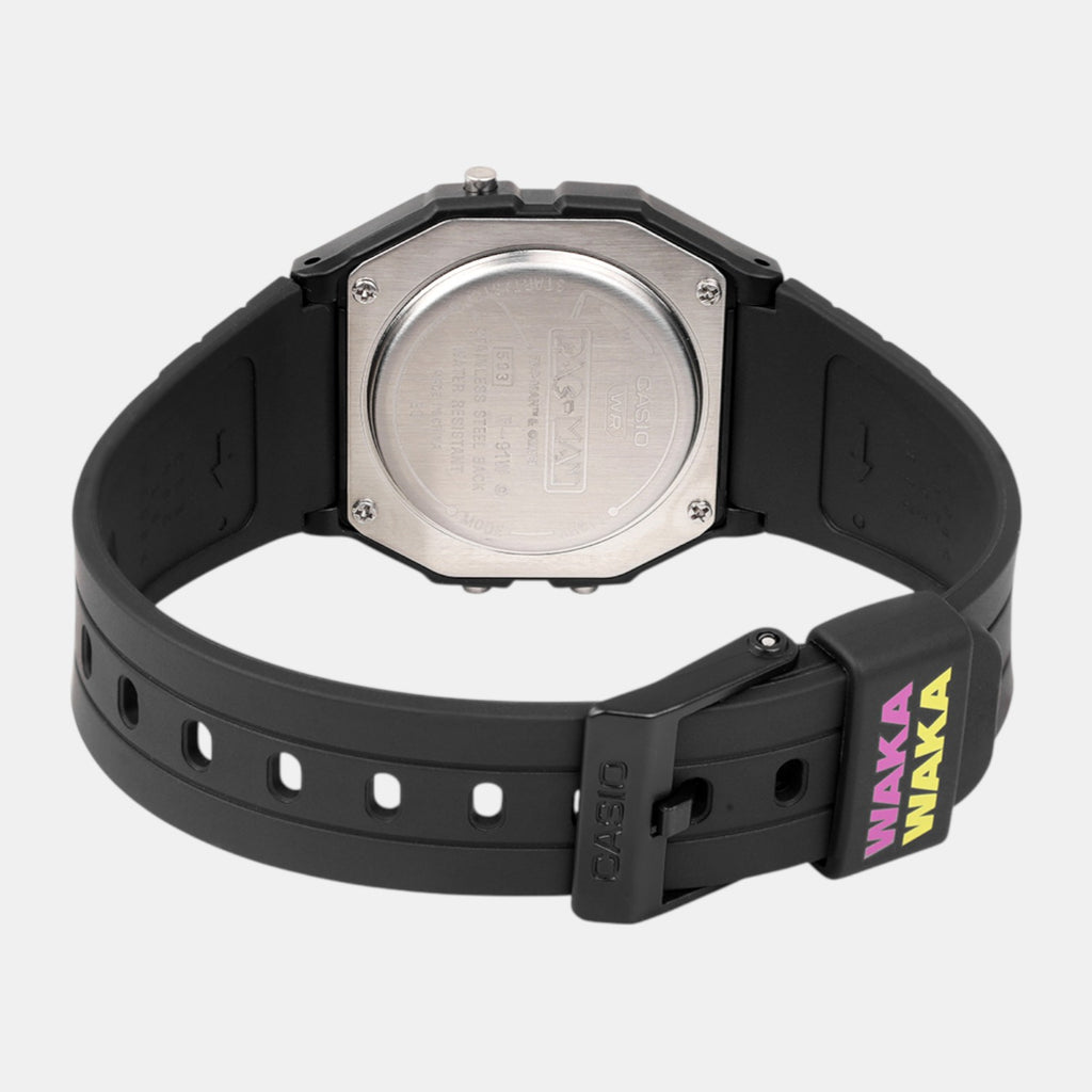 Youth Unisex Quartz Black Dial Digital Resin Watch D384