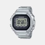 50th Anniversary Unisex Quartz Black Dial Digital Stainless Steel Ring Watch CRW-001-1DR D385