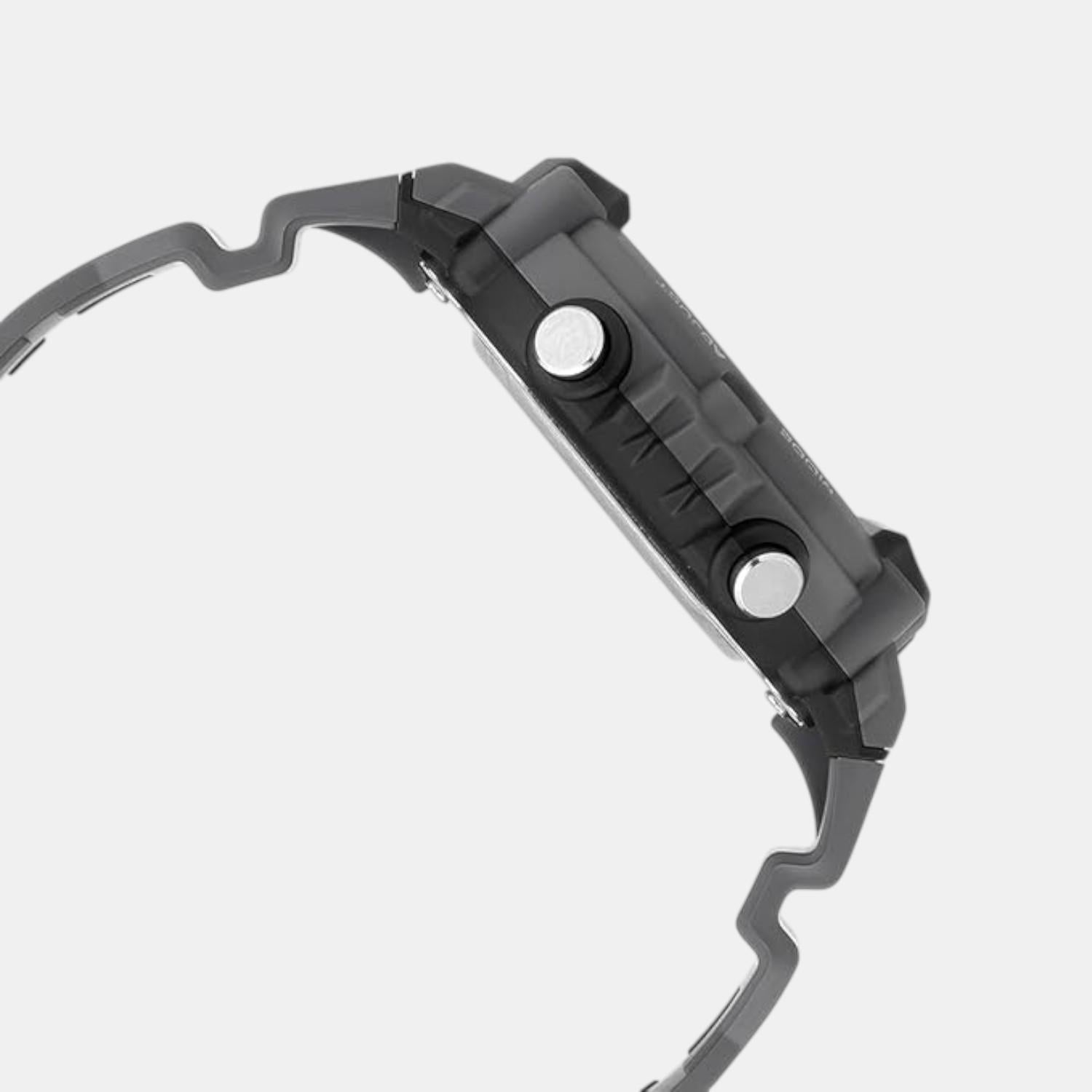 Youth Men Quartz Grey Dial Digital Resin Watch D387