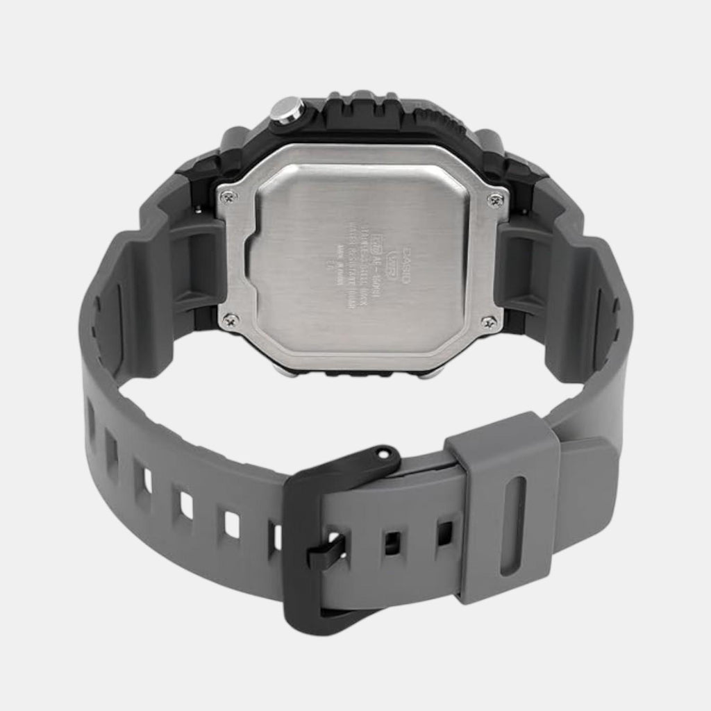 Youth Men Quartz Grey Dial Digital Resin Watch D387