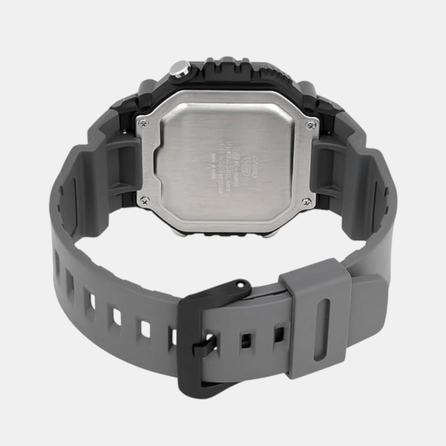 Youth Men Quartz Grey Dial Digital Resin Watch D387