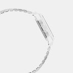 Vintage Unisex Quartz Silver Dial Digital Stainless Steel Watch D389