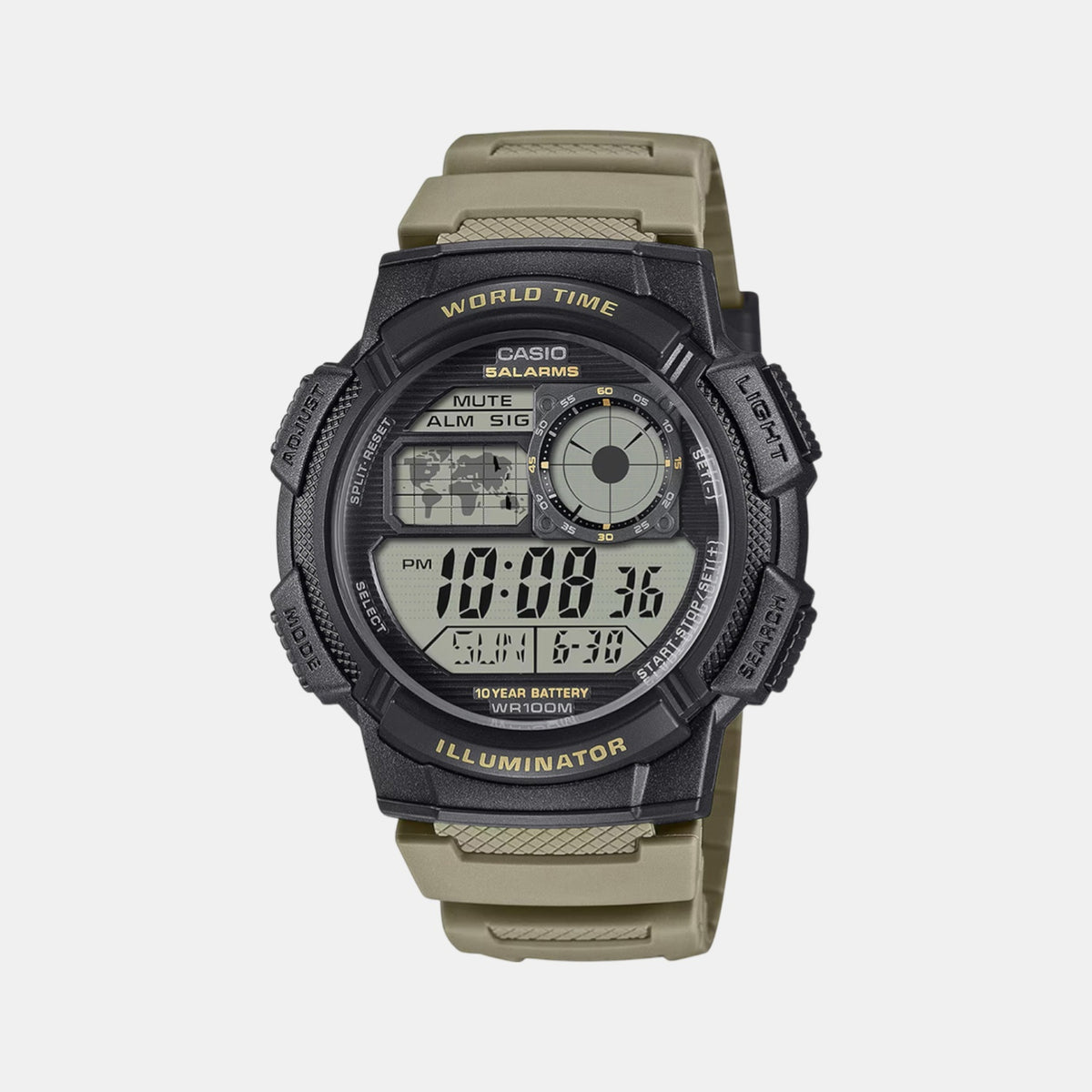 Youth Unisex Quartz Black Dial Digital Resin Watch D392