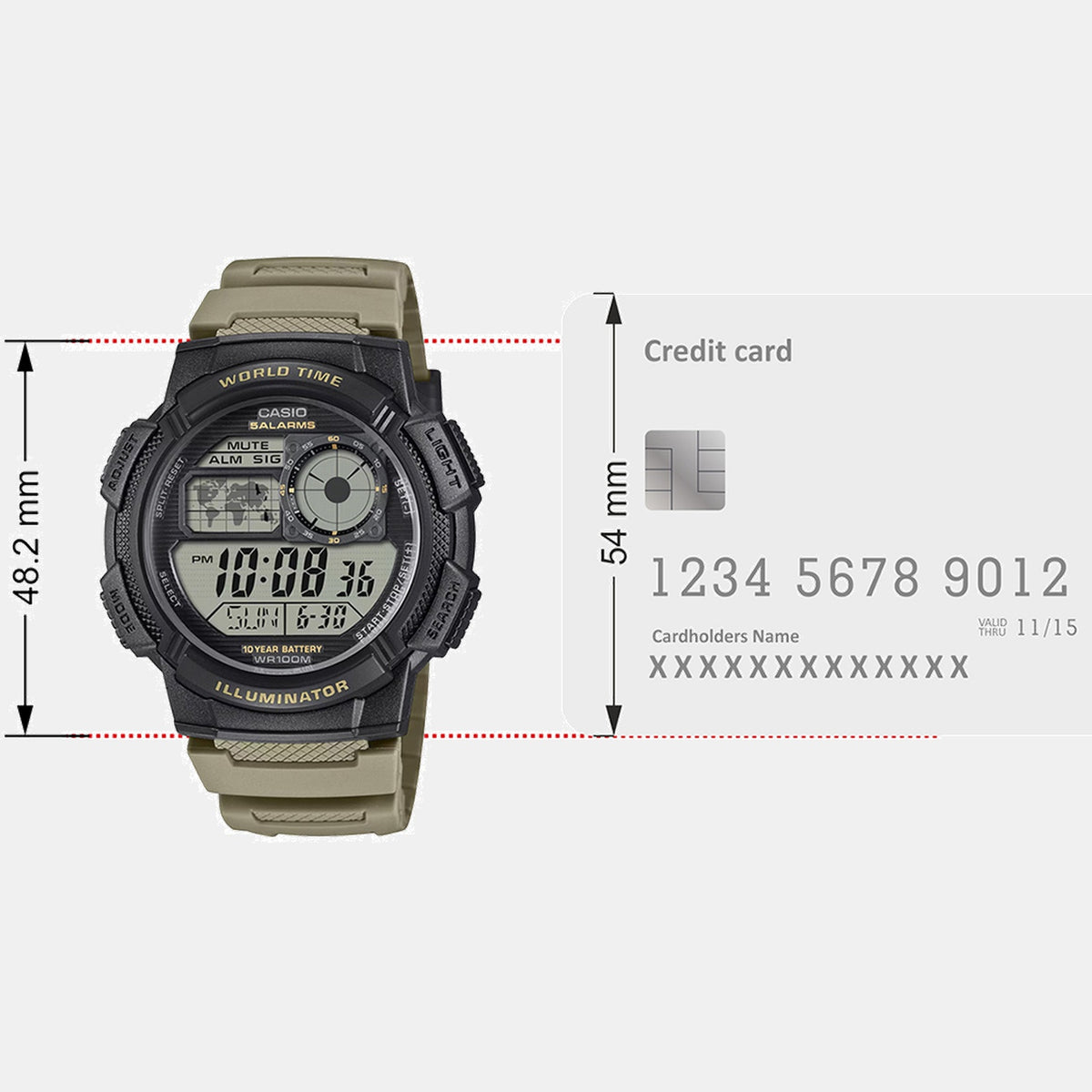 Youth Unisex Quartz Black Dial Digital Resin Watch D392