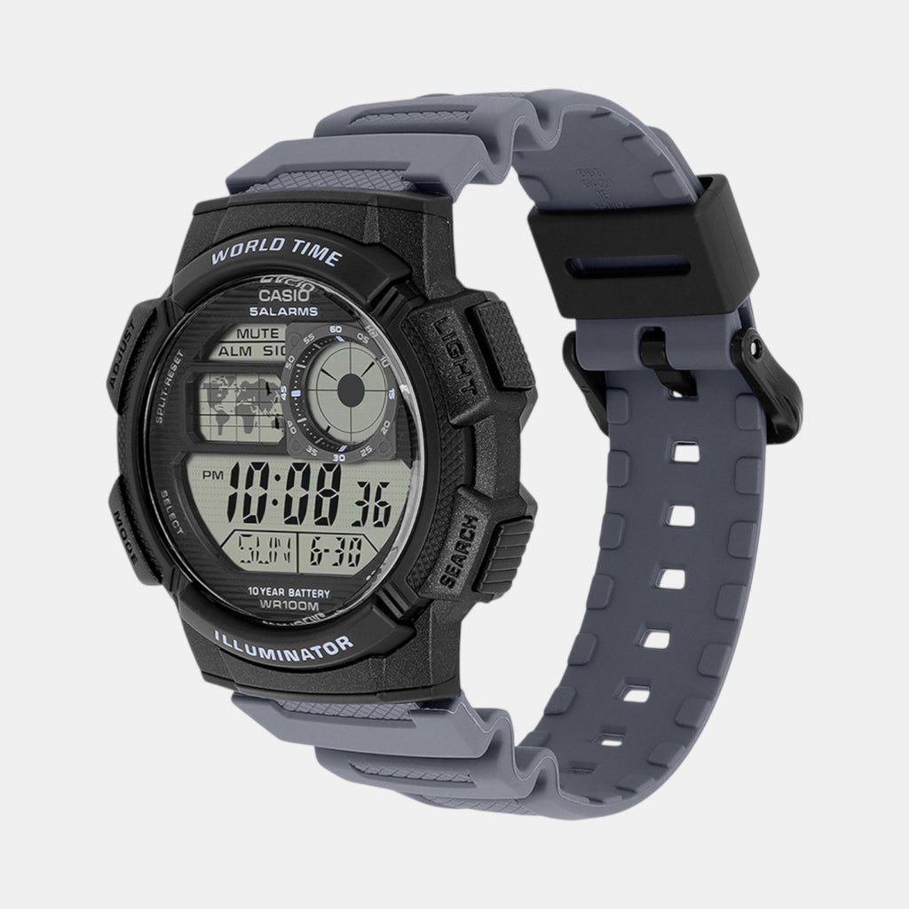 Youth Unisex Quartz Black Dial Digital Resin Watch D393