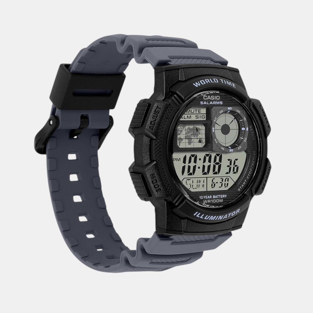 Youth Unisex Quartz Black Dial Digital Resin Watch D393