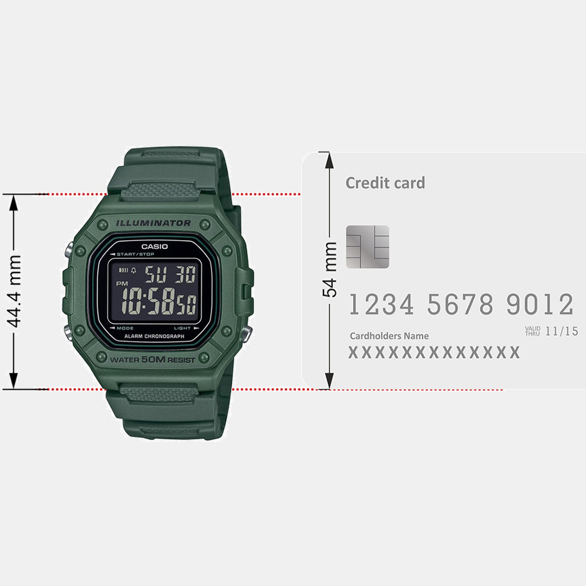 Youth Unisex Quartz Black Dial Digital Resin Watch D394