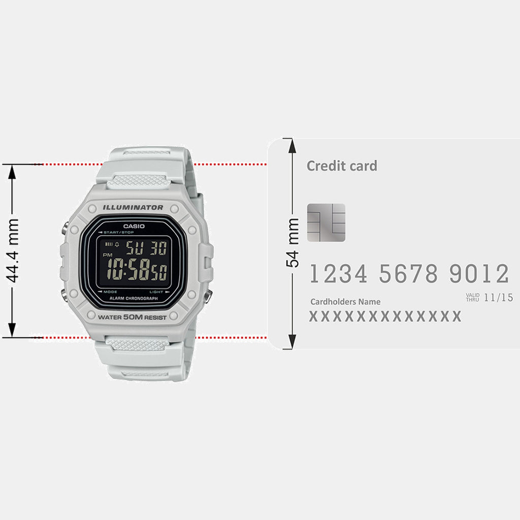 Youth Unisex Quartz Black Dial Digital Resin Watch D395