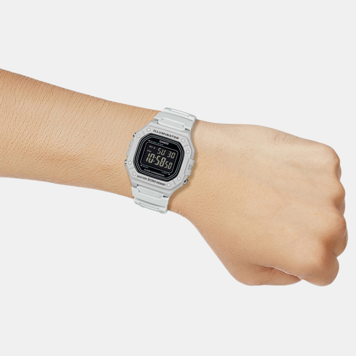 Youth Unisex Quartz Black Dial Digital Resin Watch D395