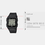 Youth Unisex Quartz Black Dial Digital Resin Watch D396