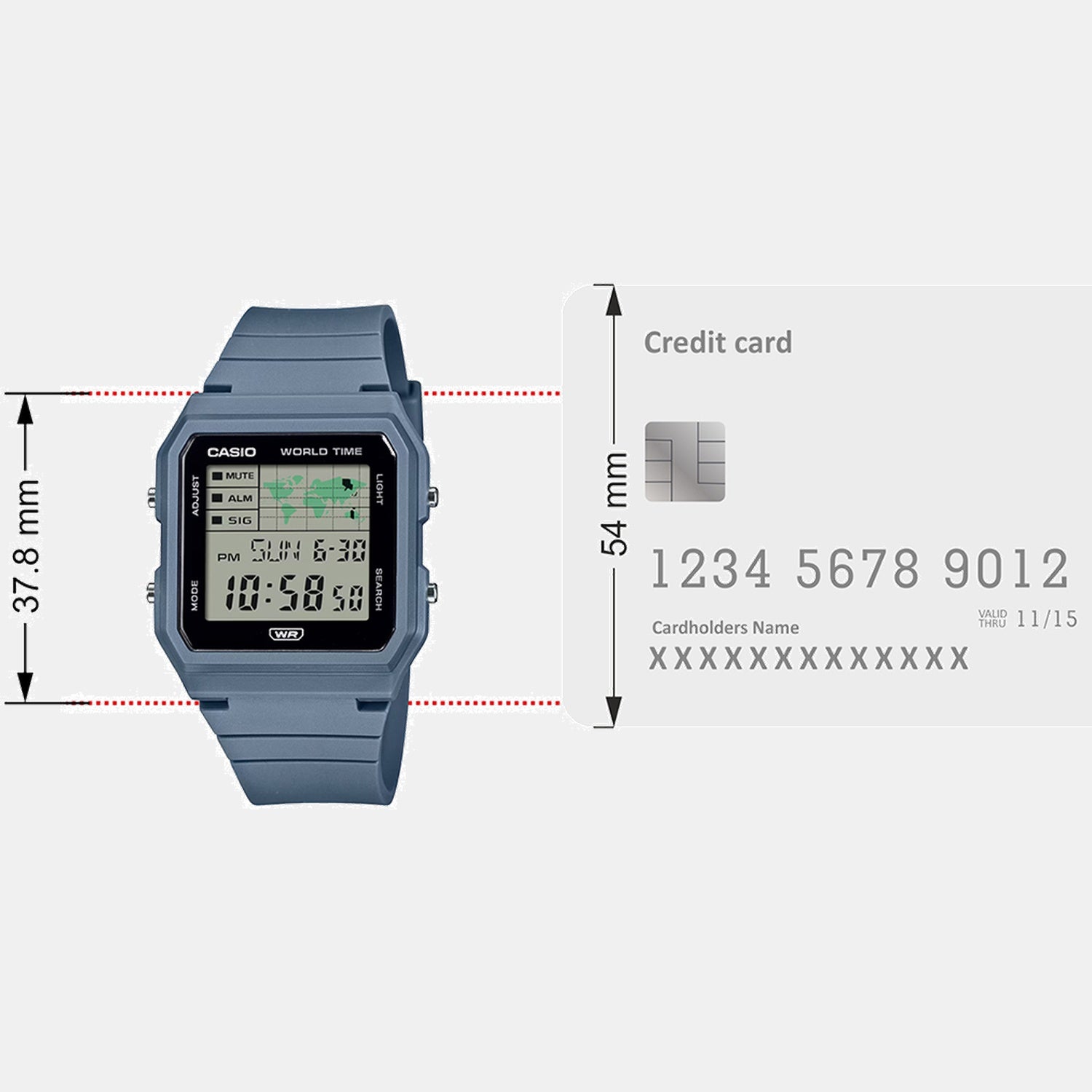 Youth Unisex Quartz Black Dial Digital Resin Watch D397