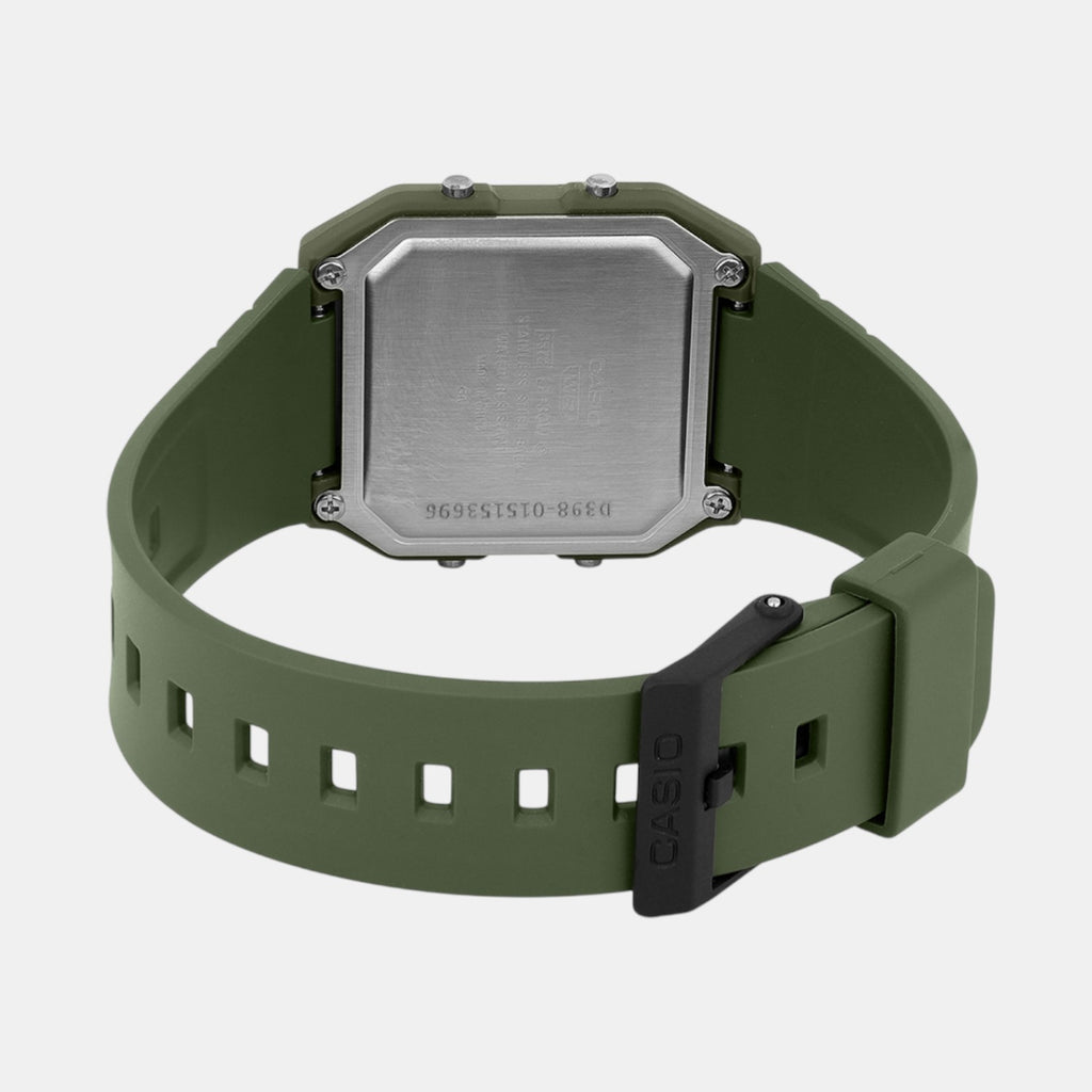 Youth Unisex Quartz Black Dial Digital Resin Watch D398