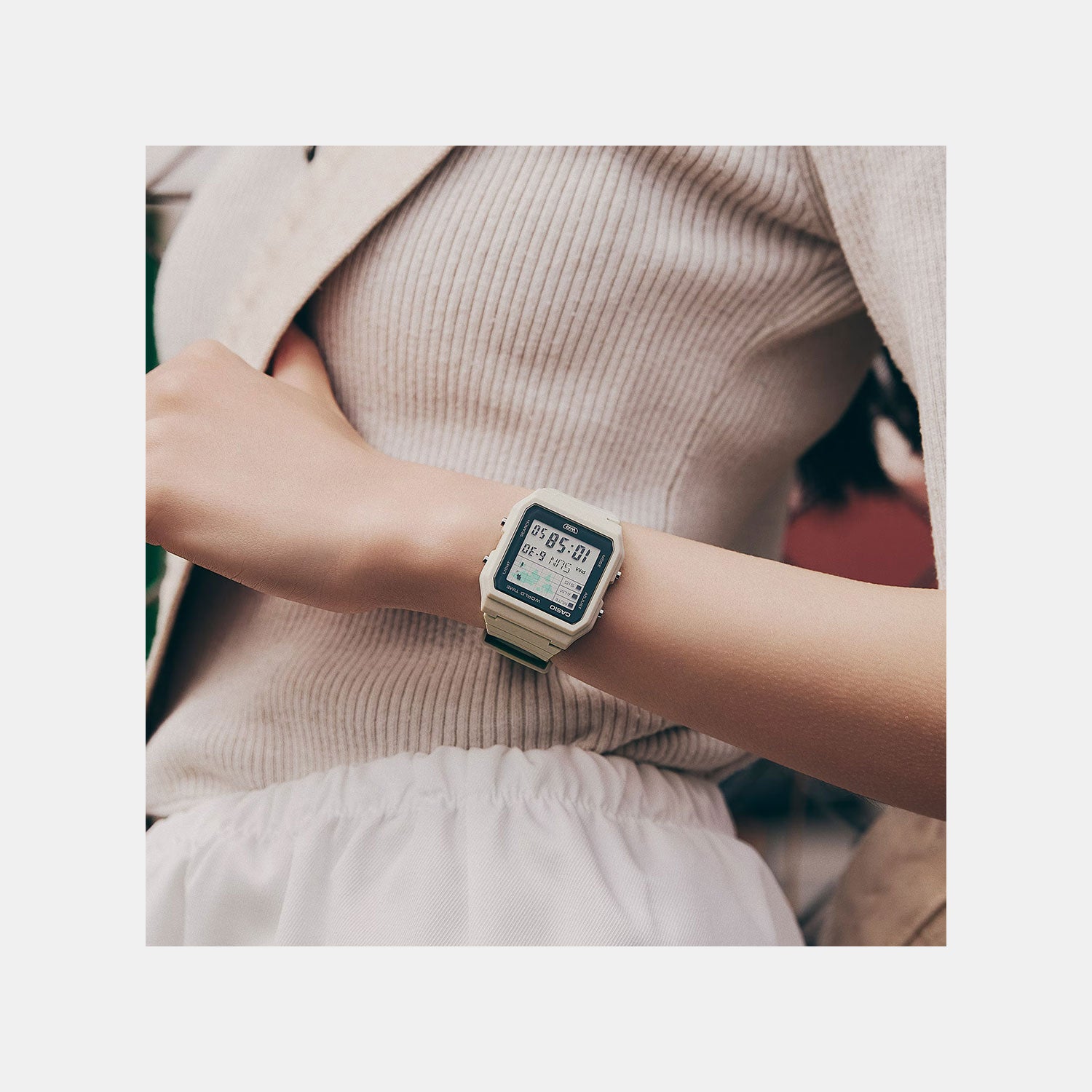 Youth Unisex Quartz Black Dial Digital Resin Watch D399