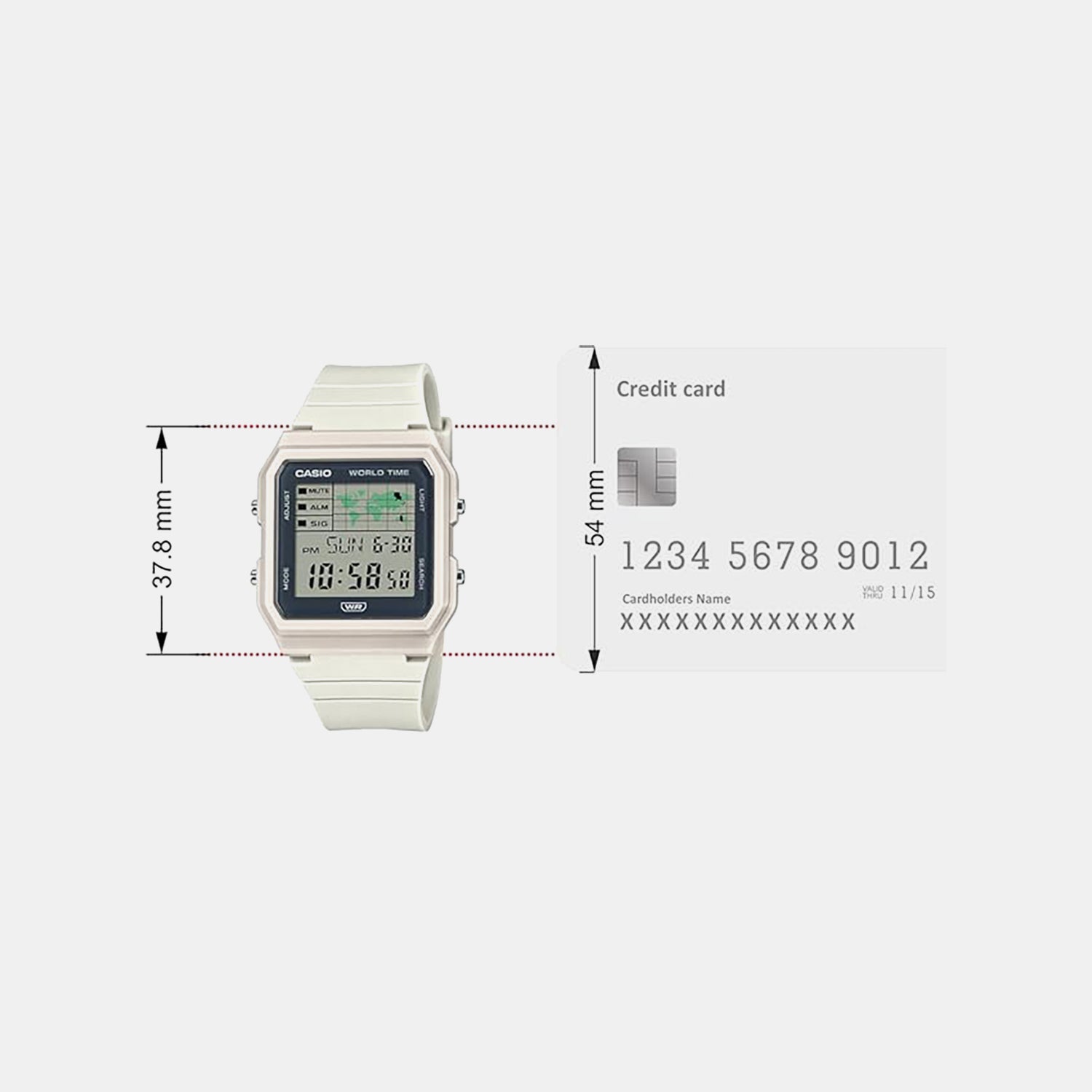 Youth Unisex Quartz Black Dial Digital Resin Watch D399