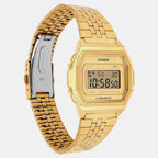 Vintage Unisex Quartz Gold Dial Digital Stainless Steel Watch D401 A1000G-9DF