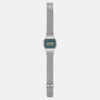 Unisex Quartz Green Dial Digital Mesh Watch D413