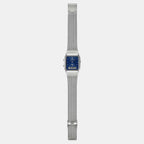 Vintage Unisex Quartz Blue Dial Analog-Digital Mesh Watch D417
