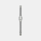 Vintage Unisex Quartz Silver Dial Analog-Digital Mesh Watch D418