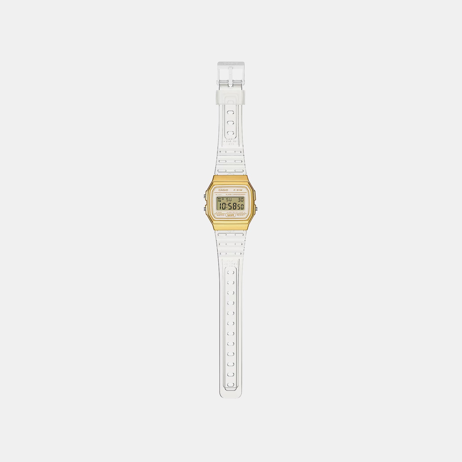 Unisex Digital Gold Dial Analog Resin Watch D427