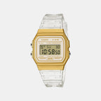 Unisex Digital Gold Dial Analog Resin Watch D427
