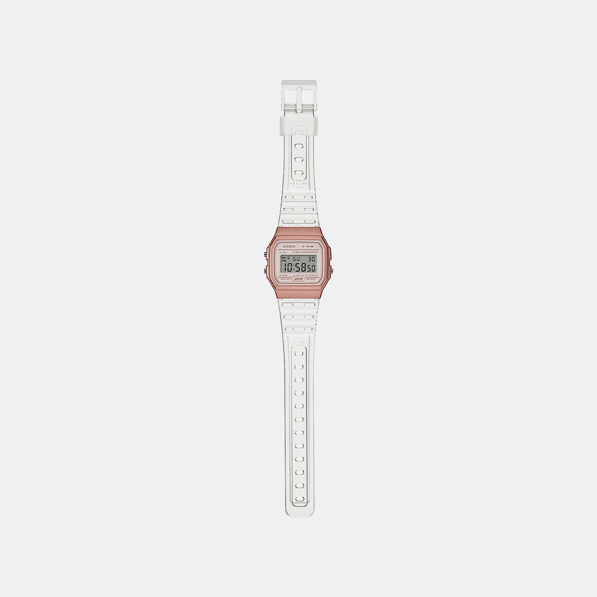 Youth Unisex Quartz Rose Gold Dial Digital Resin Watch D428