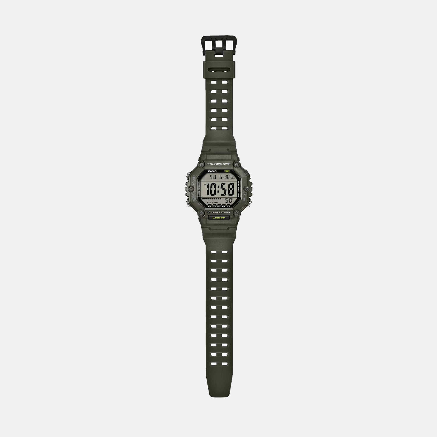 Youth Unisex Quartz Transparent Dial Digital Resin Watch D438